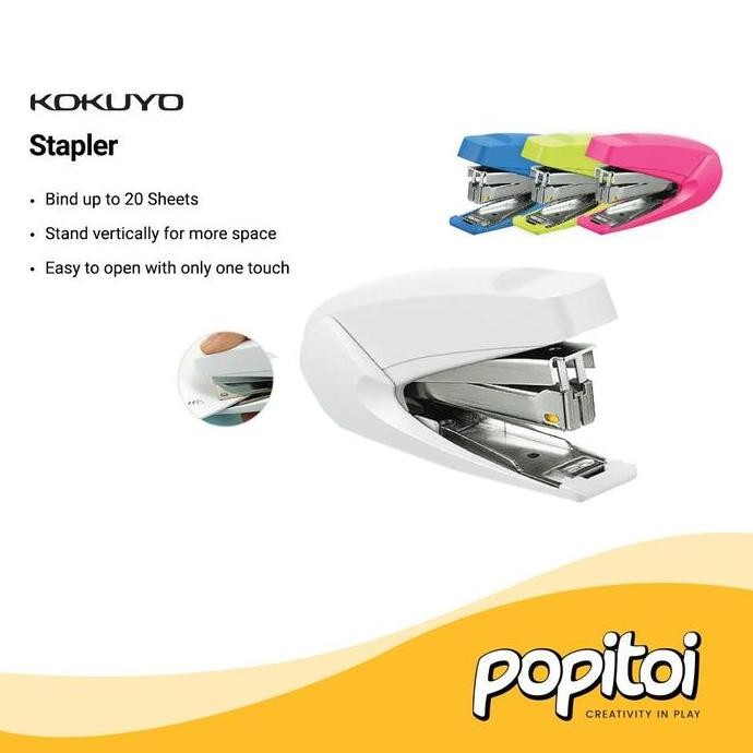 

TERMURAH KOKUYO Stapler 20 Sheets Capacity Staples Lembar Kapasitas Empuk Effortless Ringan