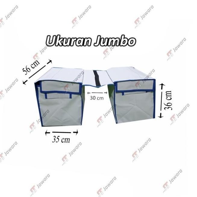 Tas Kurir Motor Anti Air Bahan Jala + Terpal ( Double ) Ukuran Jumbo Harga Khusus