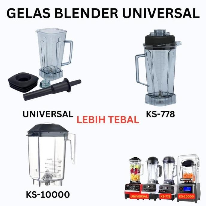 Tersedia Sparepart Gelas Blender Getra KS-778 KS-10000 Heavy Duty JTC Willman Fomac KS778 KS10000 78