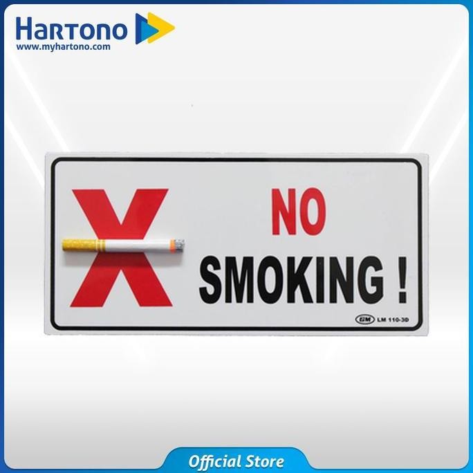 

TERMURAH GM LABEL MEDIUM 110-3D NO SMOKING NOSMOKING3D