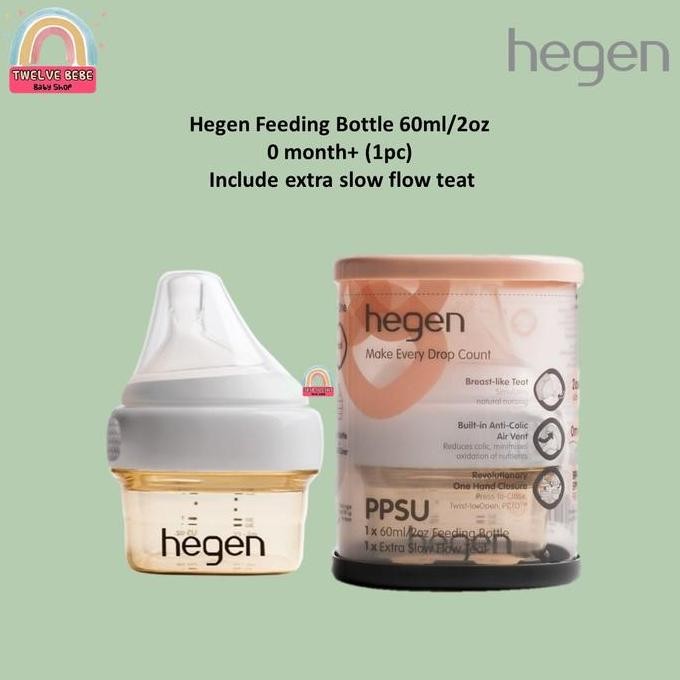 Tersedia Hegen Feeding Bottle PPSU isi 1pc 60ML 150ML 240ML 330ML / Botol Susu Bayi Baby Newborn