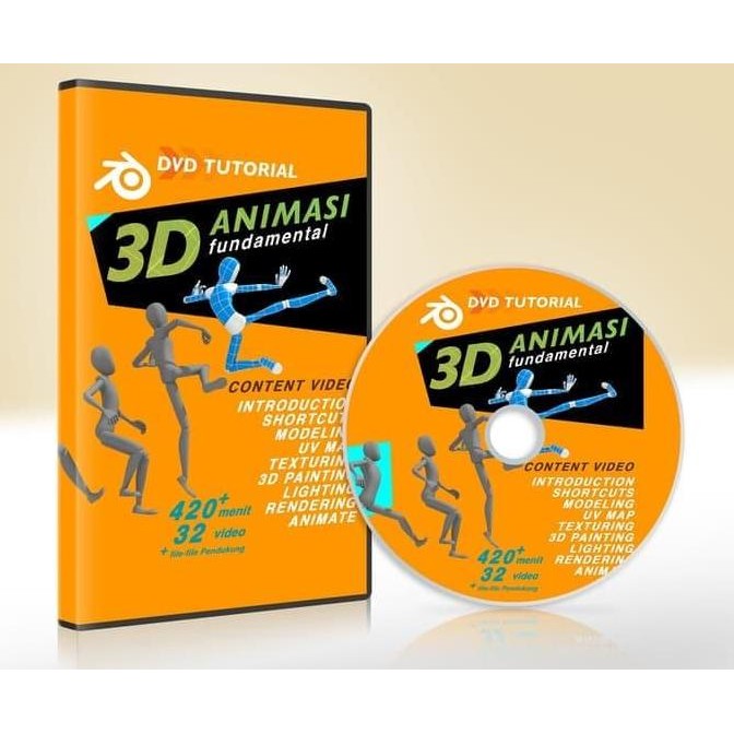Tersedia DVD Tutorial Dasar Animasi 3D Dengan Software Blender