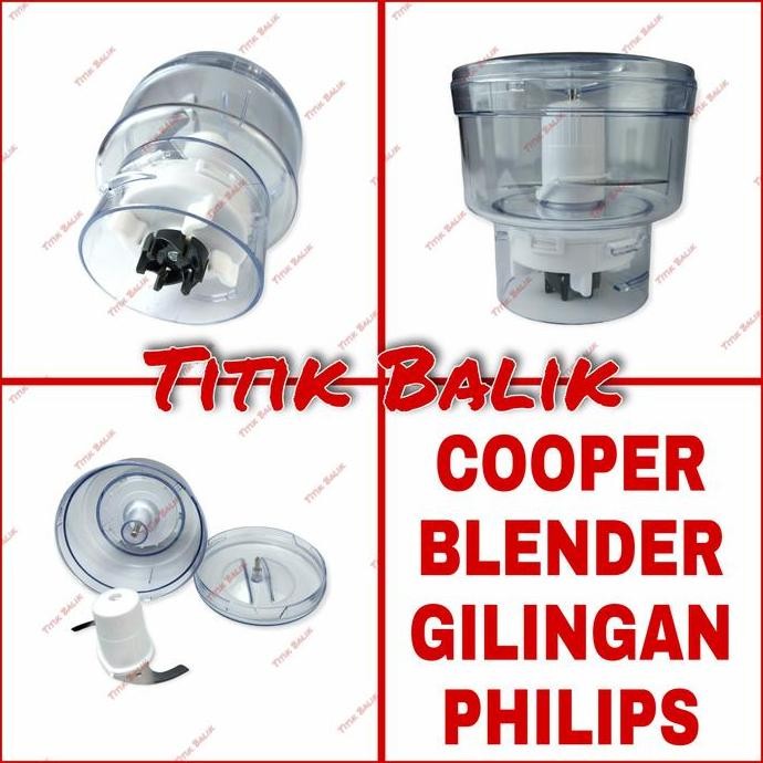 Tersedia Cooper Daging Blender Philips HR Chopper Gilingan / Penggiling Daging