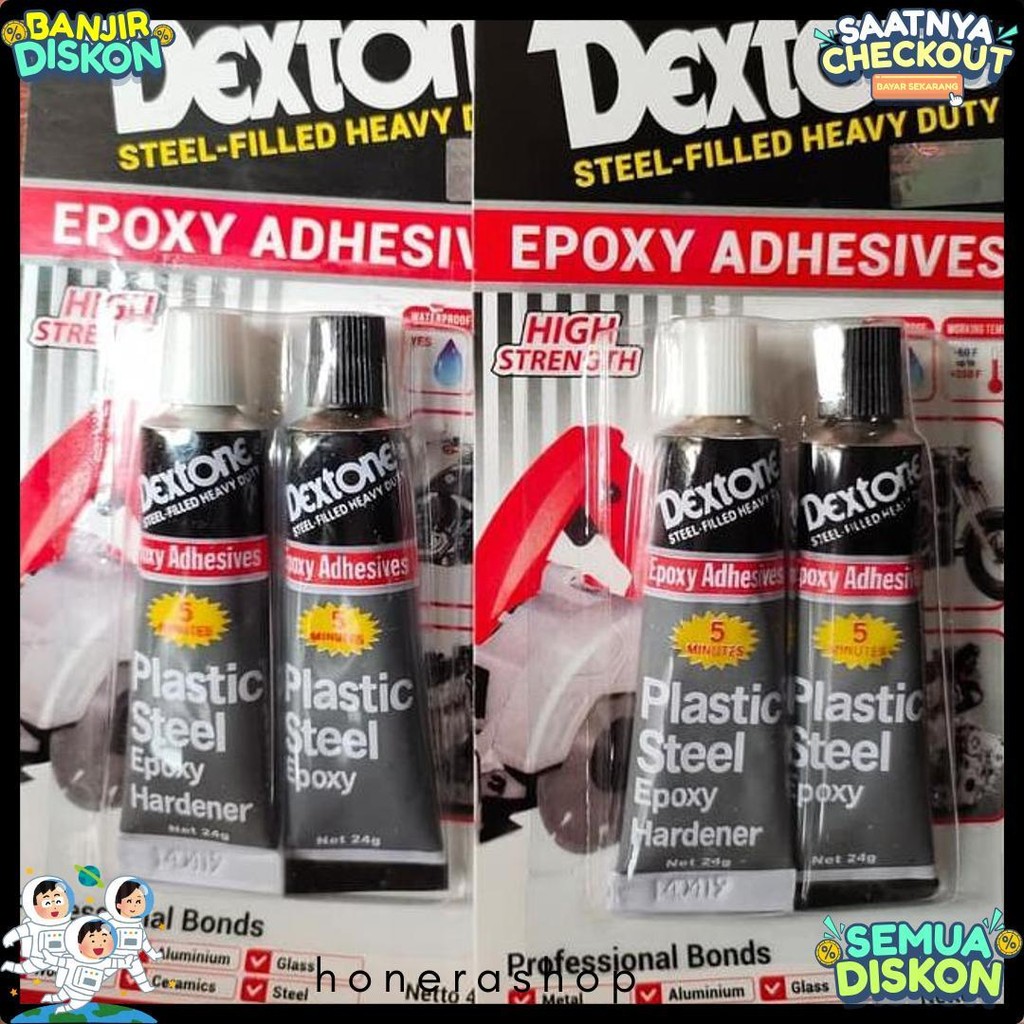 

Lem Besi Dextone Steel 48 Gram / Lem Serba Guna Terlengkap Dan Termurah