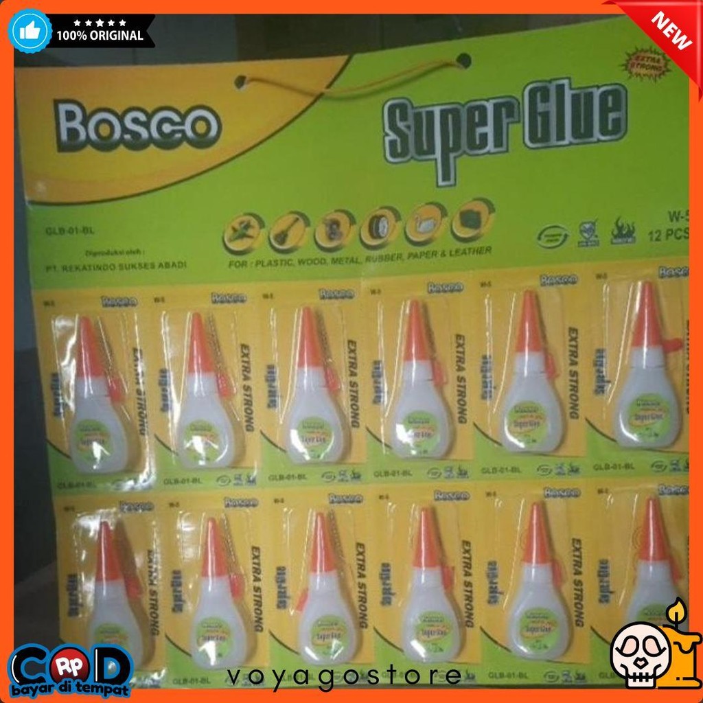 

Lem Super Glue Bosco Botol Harga Perlusin Terlaris! Produk Ini Banyak Dicari