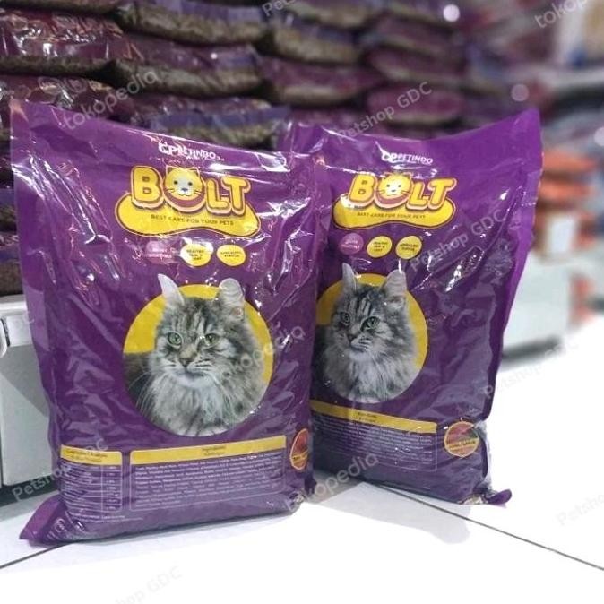 NEW (Paket 5kg) Bolt Cat Adult Repack 5kg - Makanan Kucing Dewasa Ikan