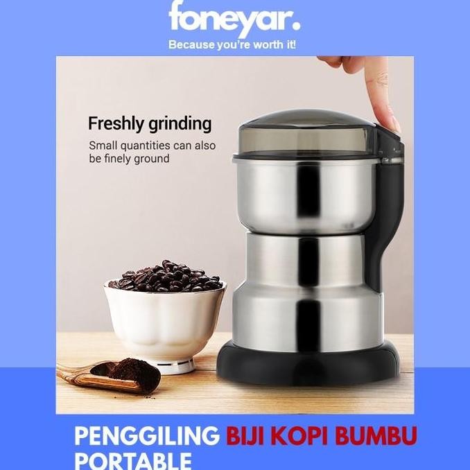 Tersedia PENGGILING KOPI MINI ELEKTRIK BLENDER BUMBU KACANG KERING PORTABLE