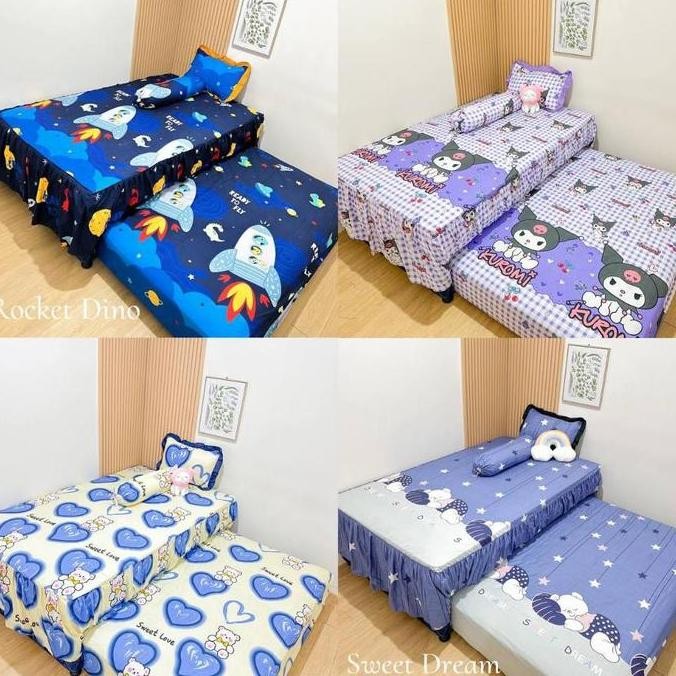 SPREI SORONG RUMBAI MOTIF KARAKTER ANAK 120X200