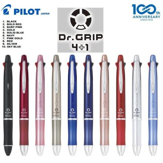 

BEBAS ONGKIR - PILOT "DR. GRIP" 4+1 / PULPEN PILOT "DR. GRIP" 4 PEN + 1 PENSIL