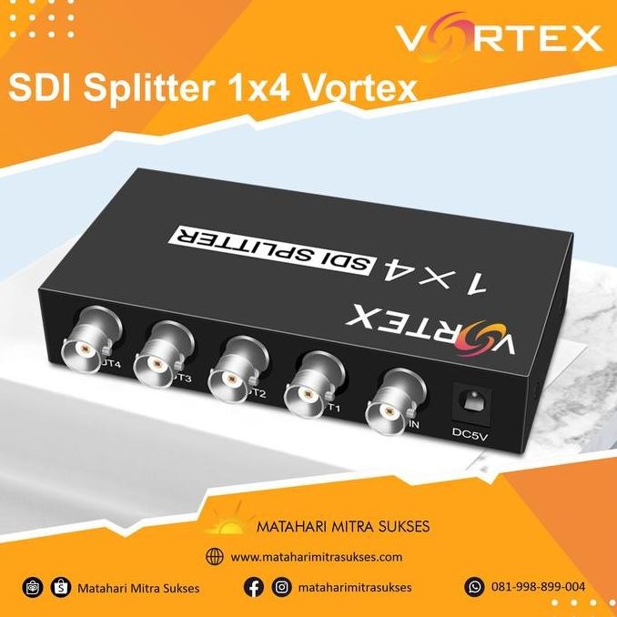 SDI Splitter 1x4 Port 3G HD SDI Support 1080p Vortex