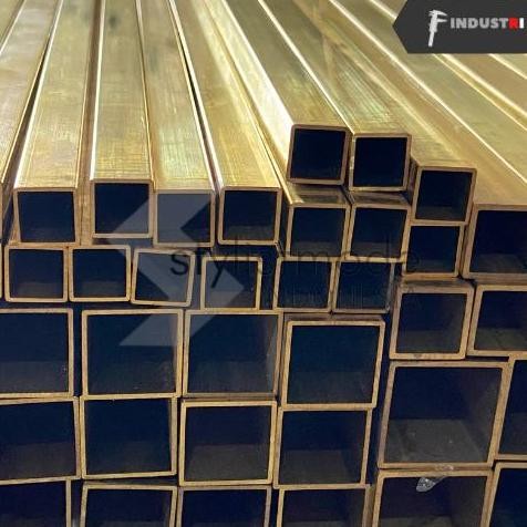 Murah Pipa Hollow Kuningan | Pipa Kotak Kuningan 25,4 X 25,4 Mm