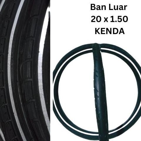 Ready Ban Luar Sepeda 20 x 1.50 20x150 Kenda Kwest List Putih NEW