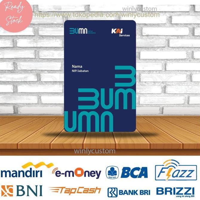 

READY KARTU EMONEY MANDIRI BCA BNI BRI ID CARD KAI SERVICES NEW BUMN- 1 SISI NEW