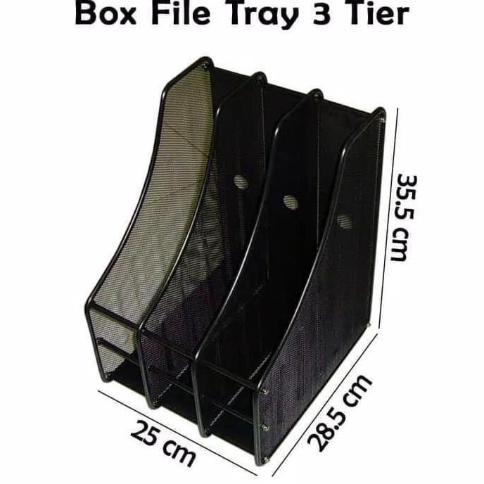 

READY Box File besi 3 sekat NEW