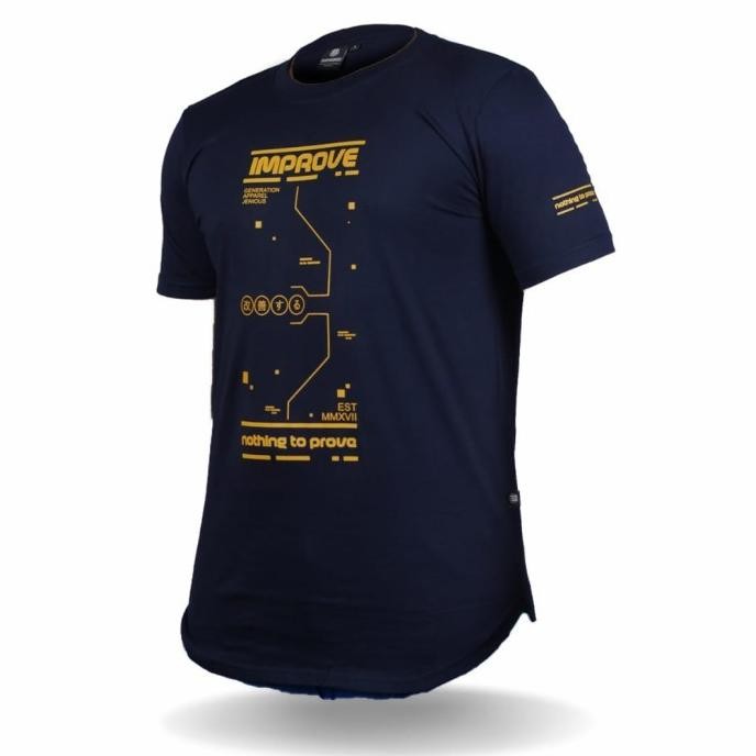 (Allthebest) kaos distro pria original longline lengan pendek improve premium