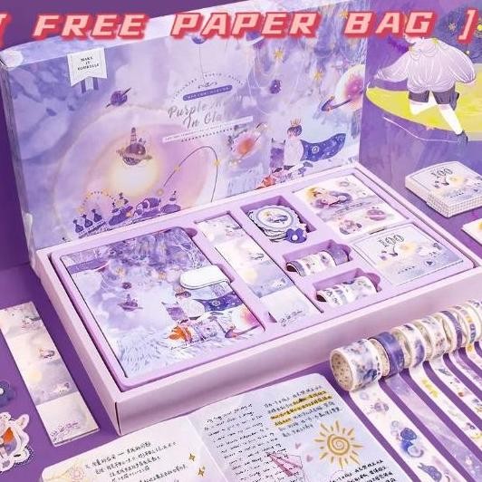 

READY (187pcs) Journal Kit Set Gift Box / Paket Set Agenda / NotebookImut NEW