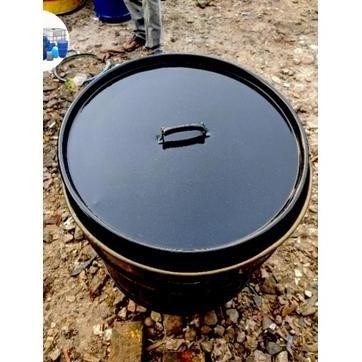 (Allthebest) drum besi bekas 200L,tong sampah besi 100L,pot jumbo,pengunci&tutup drum