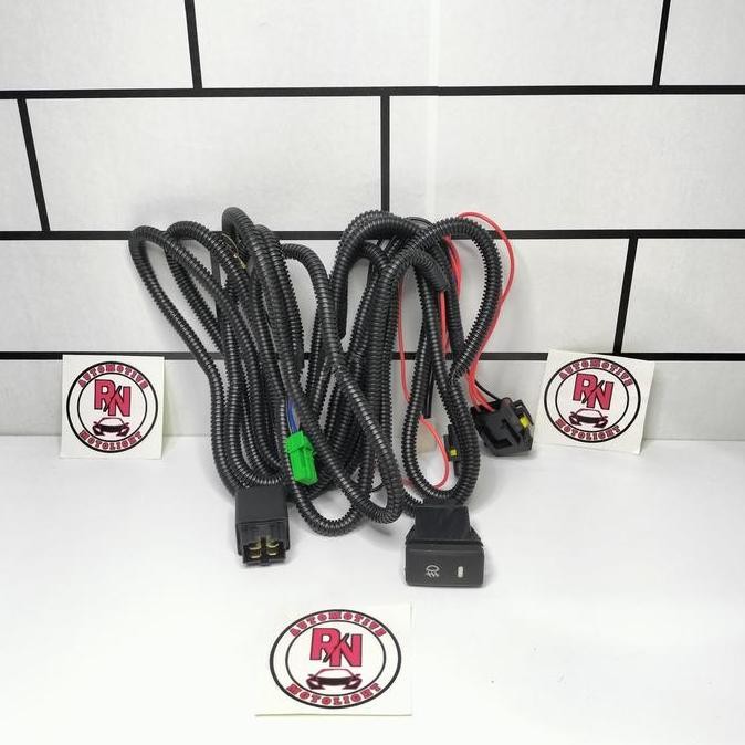 Kabel Set Relay Lampu Foglamp Mobil Universal Semua Mobil