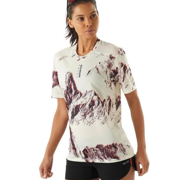 Salomon Women's S/LAB Ultra Print Tee running