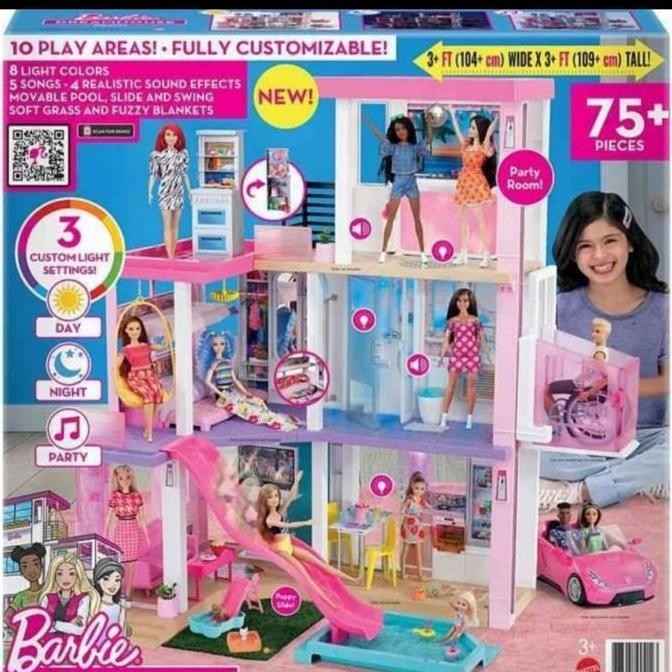 Rumah Boneka Barbie Dreamhouse 3 Lantai Dollhouse Original Mattel