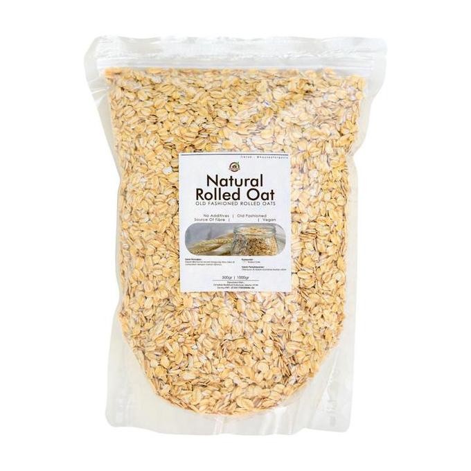 

Natural Rolled Oat (Oatmeal, Gandum Alami) 1000Gr Best Seller