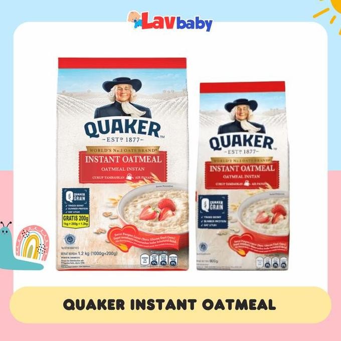 

Quaker Oats Instant Oatmeal Sereal Meal Oat Meal 1200 Gr 1,2Kg Terlaris