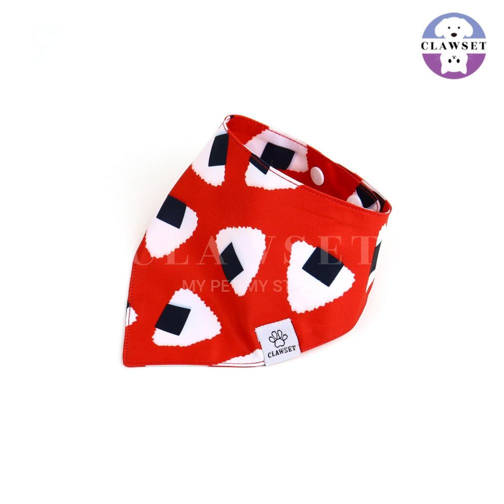 Clawset - Pet Scarf (Syal) - Im So Hungry - Onigiri Red (Merah)