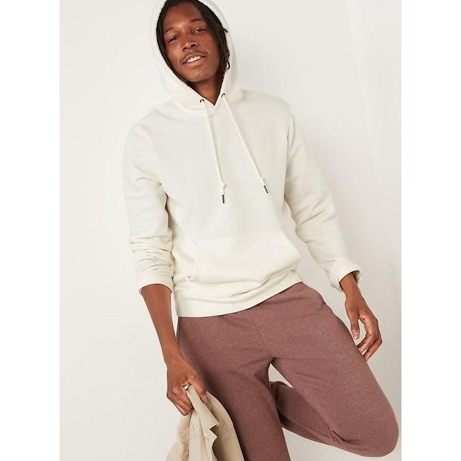 Best Seller  Sweater Solid Color Pullover Hoodie Off White Putih