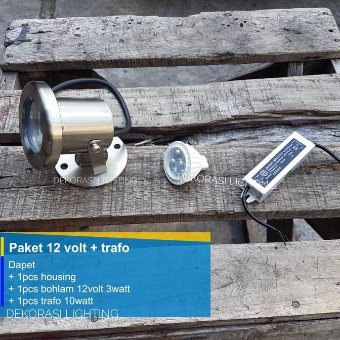 lampu kolam lampu taman lampu Spotlight waterproof ip68 stainless 316