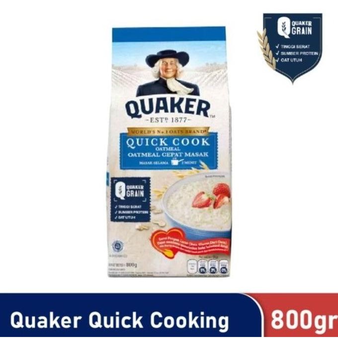 

Quaker Quick Cook Oatmeal 800 Gr Pouch Terlaris