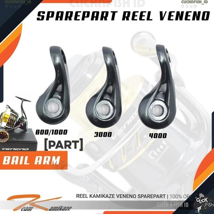 Tersedia [PART] BAIL ARM KAMIKAZE VENENO SW REEL 800 1000 3000 4000 PANCING ORI
