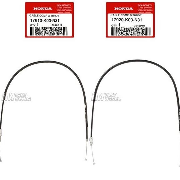 17910-K03-N31 17920-K03-N31 Kabel Gas A B Atas Bawah Revo Fi Injeksi