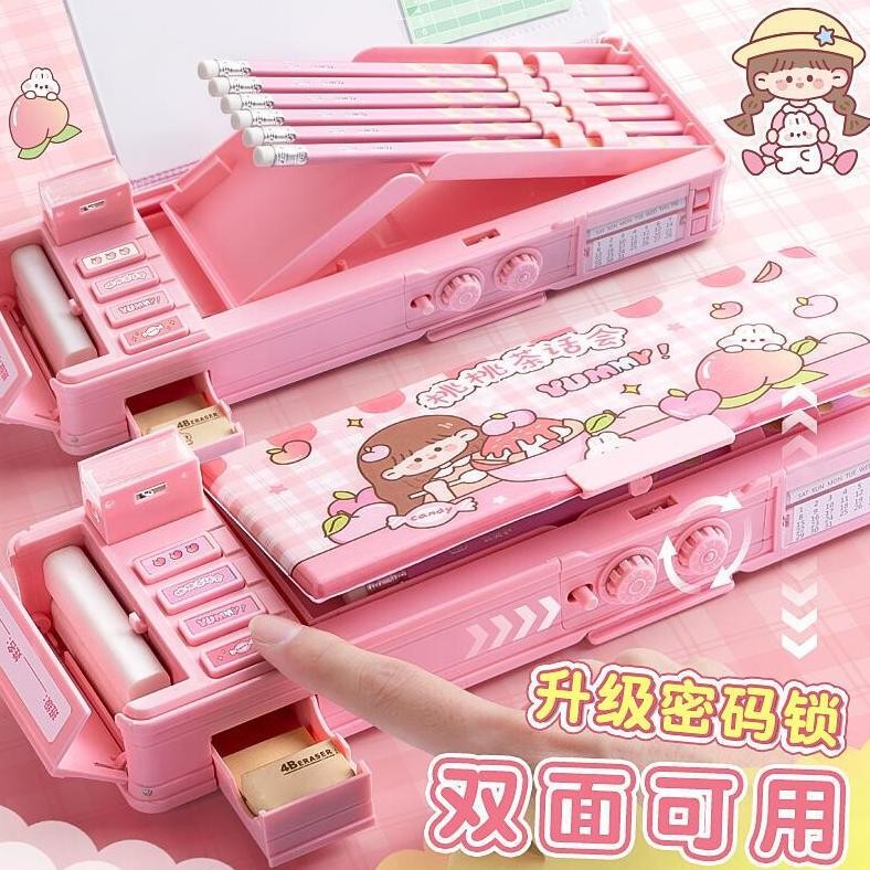 

Terlaris! Tempat Pensil Multifungsi Motif Unicorn / Dinosaurus / Astronot Untuk Anak Tk/Kotak Pensil Pola Kartun Lapisan Ganda Tunggal Dengan Rautan Kapasitas Terlaris!
