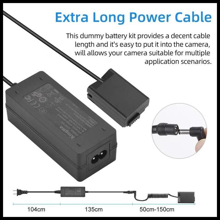 Terlaris Kingma Dummy Battery Nikon En-El14 - For Live Streaming - Vlog & Timelapse - Baterai Colok 
