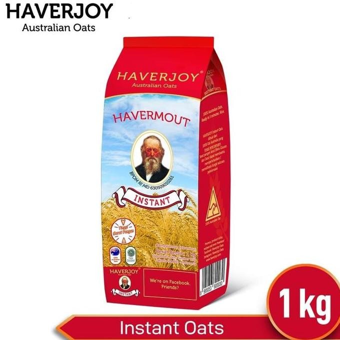 

Haverjoy Full Carton Instan Oats 1Kg -1Ctn Best Seller
