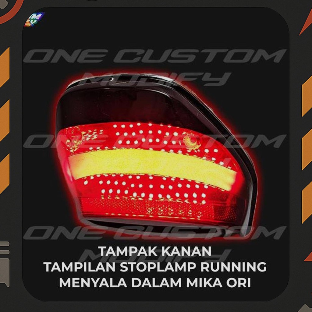 Gratis Ongkir Stoplamp Running Cb150 Verza Lampu Rem Led Belakang 8 & 10 Mode Variasi Motor One Cust