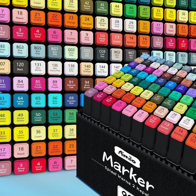 

[READY] AIMILO SET BUKU GAMBAR SPIDOL 80 WARNA PAPER MARKERS PERALATAN SEKOLAN SPIDOL TERBARU ASLI 100% ORIGINAL OFFICIAL MODERN GARANSI BRAND TERLARIS DISKON GROSIR COD TREND 2025 NEGO BAYAR DI TEMPAT DISKONGRATISONGKIR