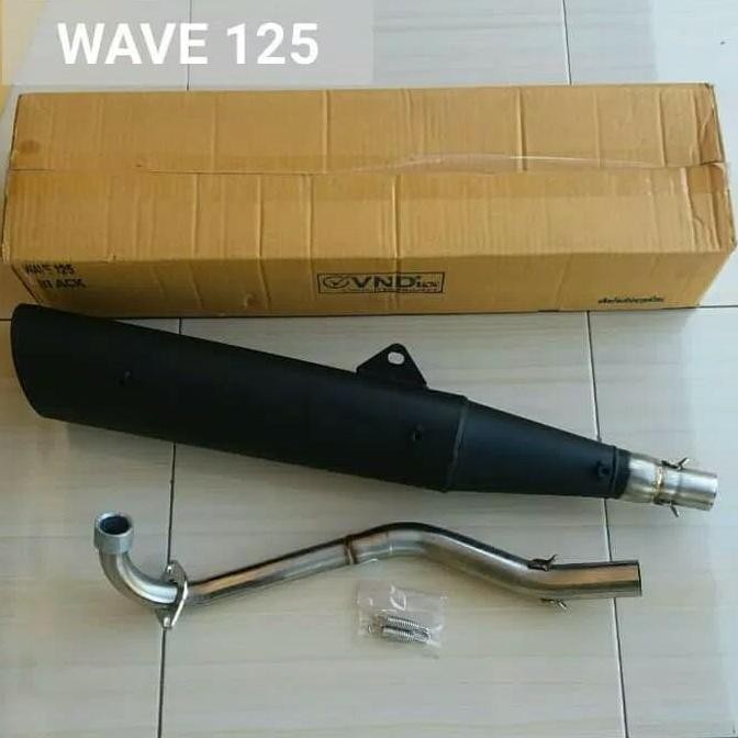 Knalpot tsuki Non embos Supra 125-Kharisma VND Thailand