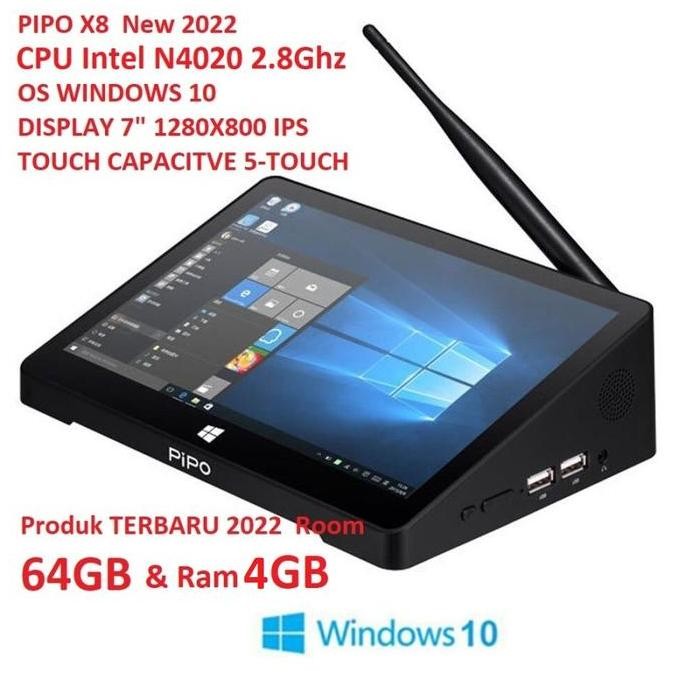 Mini Pc PIPO X8 Pro RAM 4/64GB Intel Celeron N4020 Windows 10 Home