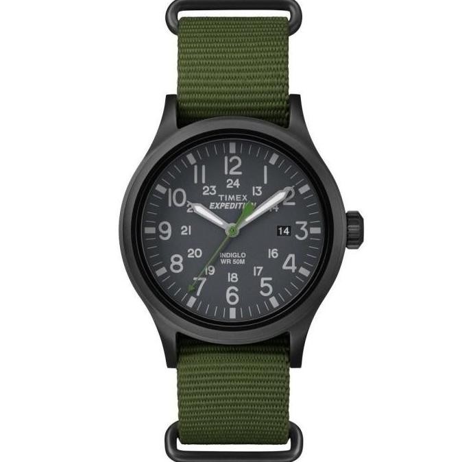 Jam Timex Tw4B04700, Timex Prabowo Men'S "Expedition" Green Nylon Original