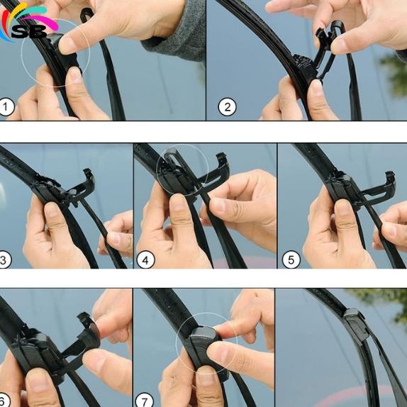 Wiper VIOS GEN3 Depan 1 Set Frameless