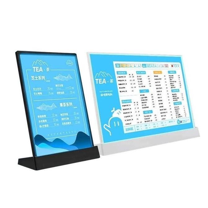 Tersedia Stand Menu Led Lampu Menu Board Akrilik Display Led Menu Display
