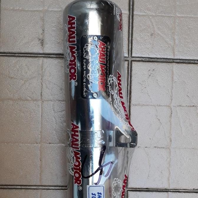 knalpot ahau motor chamber chrome bebek supra, grand , jupiter z, vega