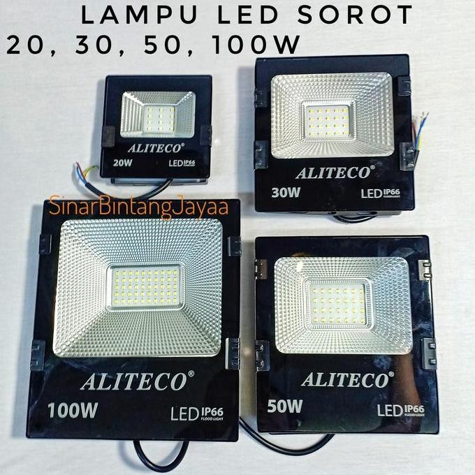 Tersedia LAMPU LED SOROT 20 , 30 , 50 , 100 WATT / LAMPU TEMBAK ALITECO PUTIH