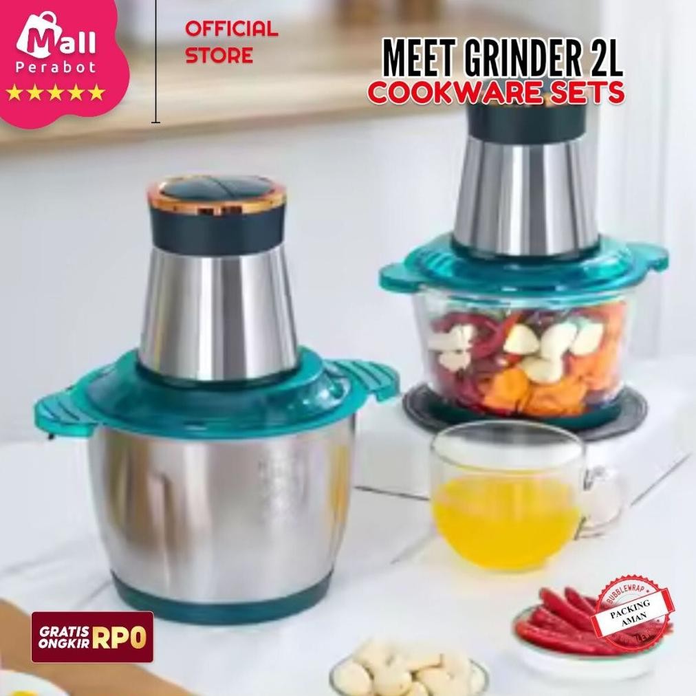 Mall Perabot AFFKH | Meat Grinder 2L Blender Daging Stainless SUS 304 4 Mata Food Chopper Bumbu Stee