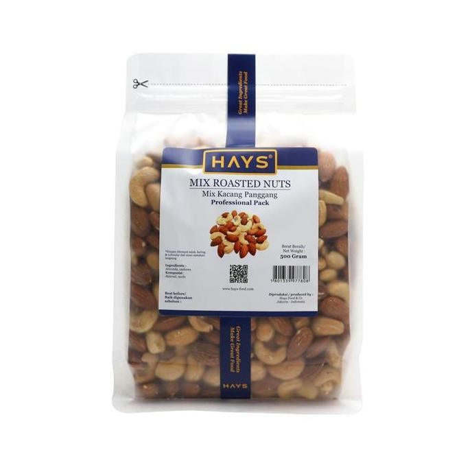 

Mix Roasted Nuts 500 Gram Kacang Almond & Mede/Mete Panggang 500 G Almond & Cashew Hays