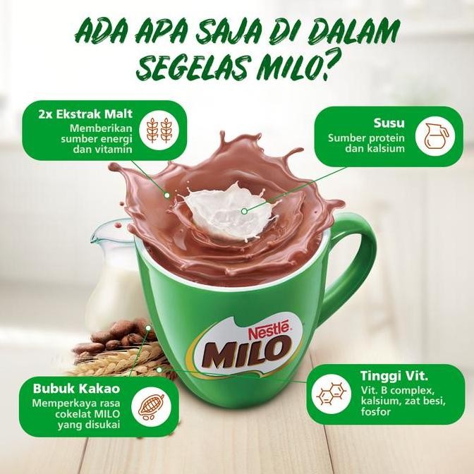 

Milo Activ-Go 3In1 Susu Bubuk Rasa Cokelat Pouch 990G