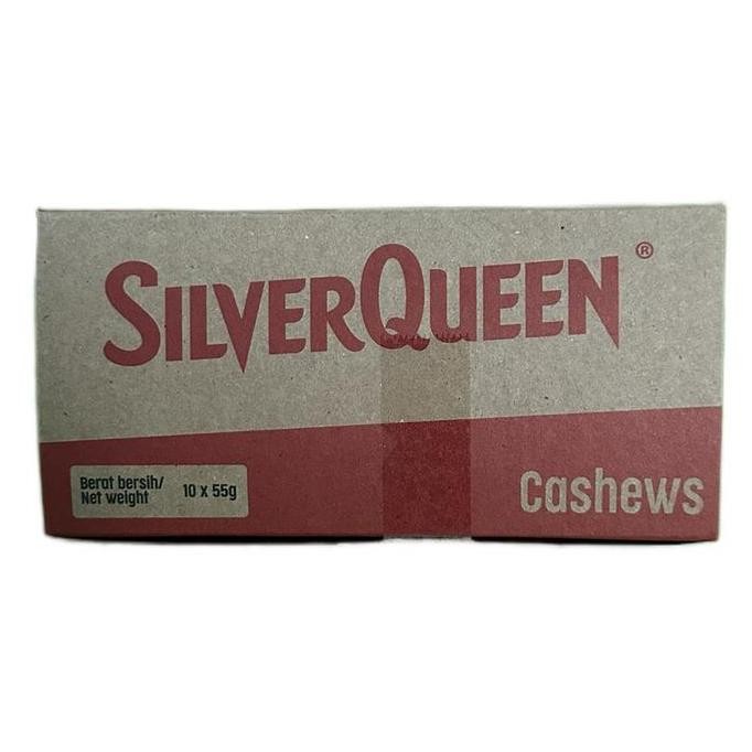 

Silverqueen 55Gr Cashew Isi 10Pcs Promo Promo Promo Hampers Coklat Silver Queen Mede