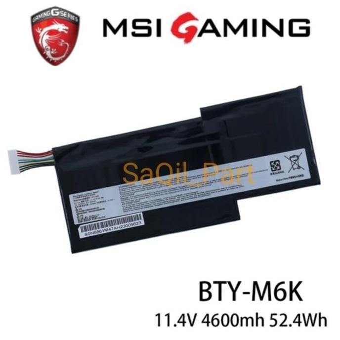 Baterai Battery MSI GF65 Thin 10UE 10SDR 10SX