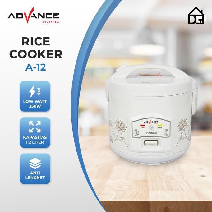 [Cod] Advance Rice Cooker Mini A12 Magicom 1,2 Liter Penanak Nasi Serbaguna 3In1 Mejikom Listrik Sen
